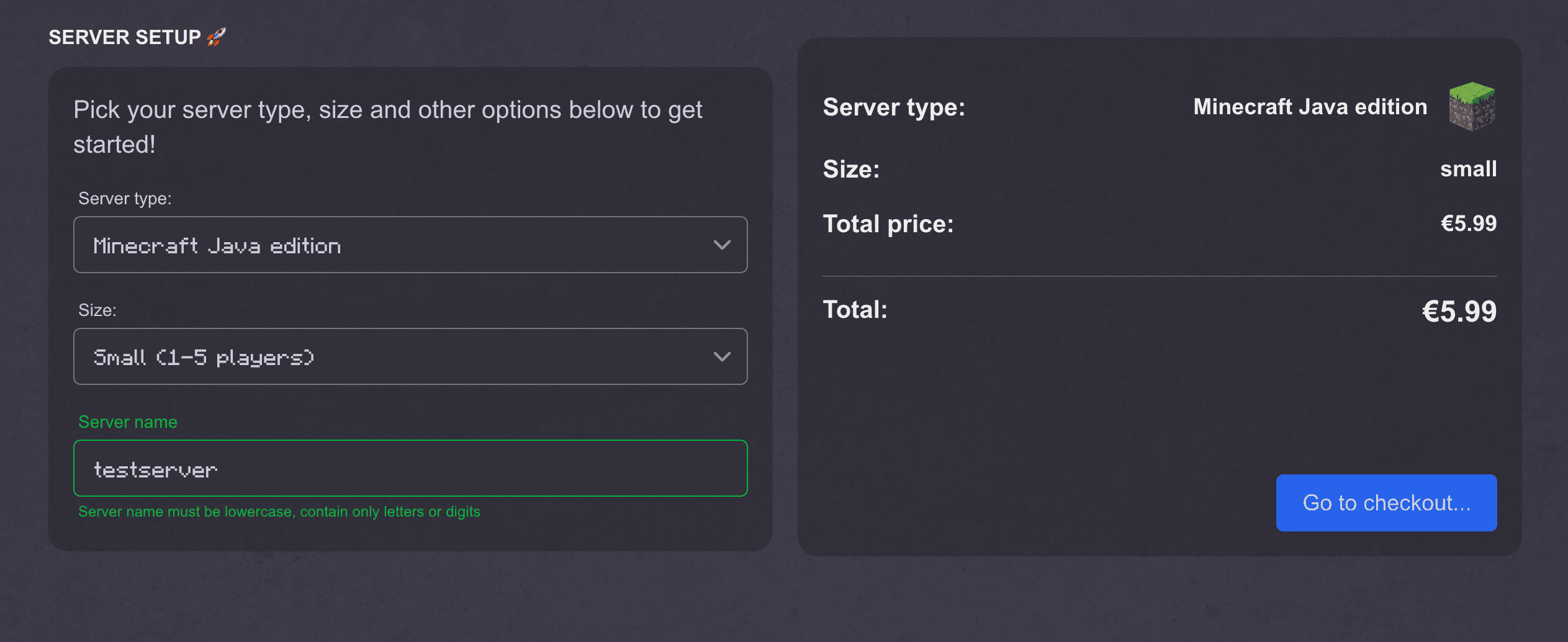 Pricing and plans screenshot